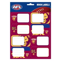 Brisbane Lions School Book Labels