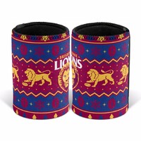 Image of Brisbane Lions Christmas Stubby Holder