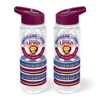 Brisbane Lions Tritan Sports Bottle with Wrist Bands