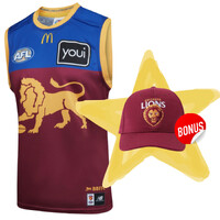 Brisbane Lions New Balance Adults Home Guernsey + Free Cap