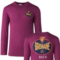 Brisbane Lions Mens Supporter Long Sleeve Tee