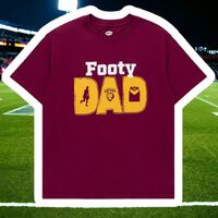 Image of Brisbane Lions Mens Footy Dad Tee