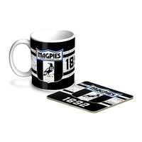 Collingwood Magpies Retro Mug & Coaster Gift Set