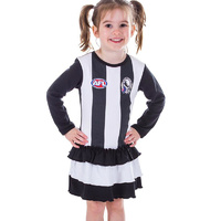 Collingwood Magpies Girls Footysuit Dress