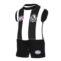 Collingwood Magpies Infants Short Footysuit