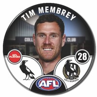 Collingwood Magpies 2025 Player Pin Badge - MEMBREY