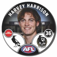 Collingwood Magpies 2025 Player Pin Badge - HARRISON