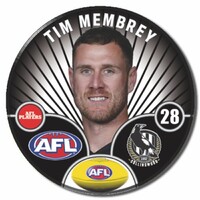 Collingwood Magpies 2026 Player Pin Badge - MEMBREY