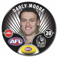 Collingwood Magpies 2026 Player Pin Badge - MOORE