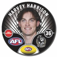 Collingwood Magpies 2026 Player Pin Badge - HARRISON