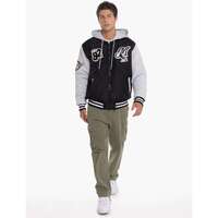 Collingwood Magpies Mens Patchwork Bomber Jacket