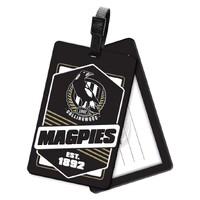 Image of Collingwood Magpies Rubber Luggage Tag