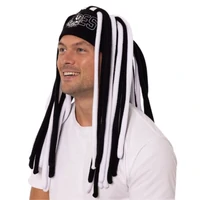 Image of Collingwood Magpies Supporter Dreadlock Beanie