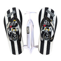 Collingwood Magpies Kids Boomerangz Thongs w/extra Straps