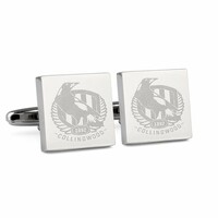 Collingwood Magpies Silver Etched Cufflinks
