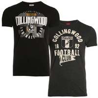 Collingwood Magpies Mens T-Shirts Twin Pack