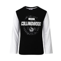 Collingwood Magpies Youths Long Sleeve T-Shirt