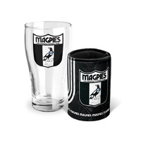 Image of Collingwood Magpies Pint Glass and Can Cooler Gift Pack