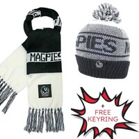 Collingwood Magpies Beanie & Scarf Combo
