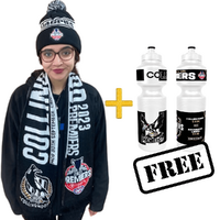 Collingwood Magpies 2023 Premiers Scarf & Beanie Combo