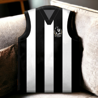 Collingwood Magpies Guernsey Shaped Cushion