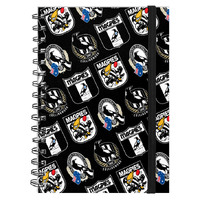 Collingwood Magpies Retro Hard Cover Notebook