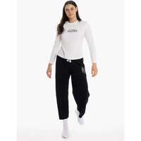 Image of Collingwood Magpies Womens Long Sleeve PJ Set