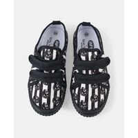 Collingwood Magpies Kids Walnut Canvas Shoes