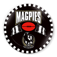 Collingwood Magpies Melamine Snack Plate