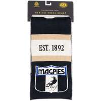 Collingwood Magpies Merino Wool Throwback Scarf