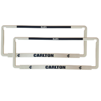 Image of Carlton Blues Car Number Plate Surrounds Set of 2