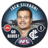 Carlton Blues 2025 Player Pin Badge - SILVAGNI