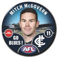 Carlton Blues 2025 Player Pin Badge - MCGOVERN