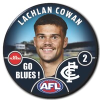 Carlton Blues 2025 Player Pin Badge - COWAN