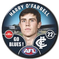 Carlton Blues 2025 Player Pin Badge - O'FARRELL