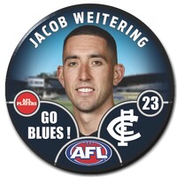 Carlton Blues 2025 Player Pin Badge - WEITERING