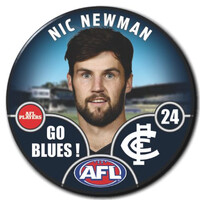 Carlton Blues 2025 Player Pin Badge - NEWMAN