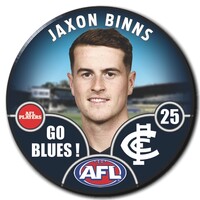 Carlton Blues 2025 Player Pin Badge - BINNS