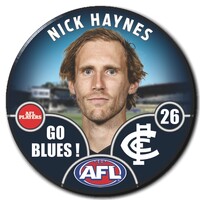 Carlton Blues 2025 Player Pin Badge - HAYNES