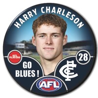Carlton Blues 2025 Player Pin Badge - CHARLESON