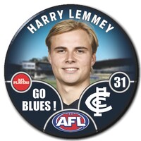 Carlton Blues 2025 Player Pin Badge - LEMMEY