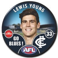 Carlton Blues 2025 Player Pin Badge - YOUNG