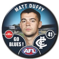 Carlton Blues 2025 Player Pin Badge - DUFFY