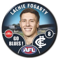 Carlton Blues 2025 Player Pin Badge - FOGARTY