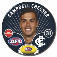 Carlton Blues 2026 Player Pin Badge - CHESSER