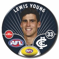 Carlton Blues 2026 Player Pin Badge - YOUNG