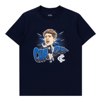 Image of Carlton Blues Charlie Curnow Youths Henrik Tee