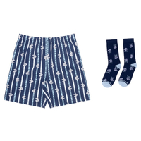 Carlton Blues Boxer Shorts & Socks Gift Pack