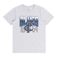 Carlton Blues Youths Grey Supporter Tee