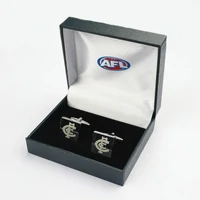 Carlton Blues Silver Etched Cufflinks